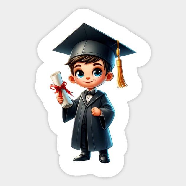 Cute Boy Graduation Sticker by Dmytro